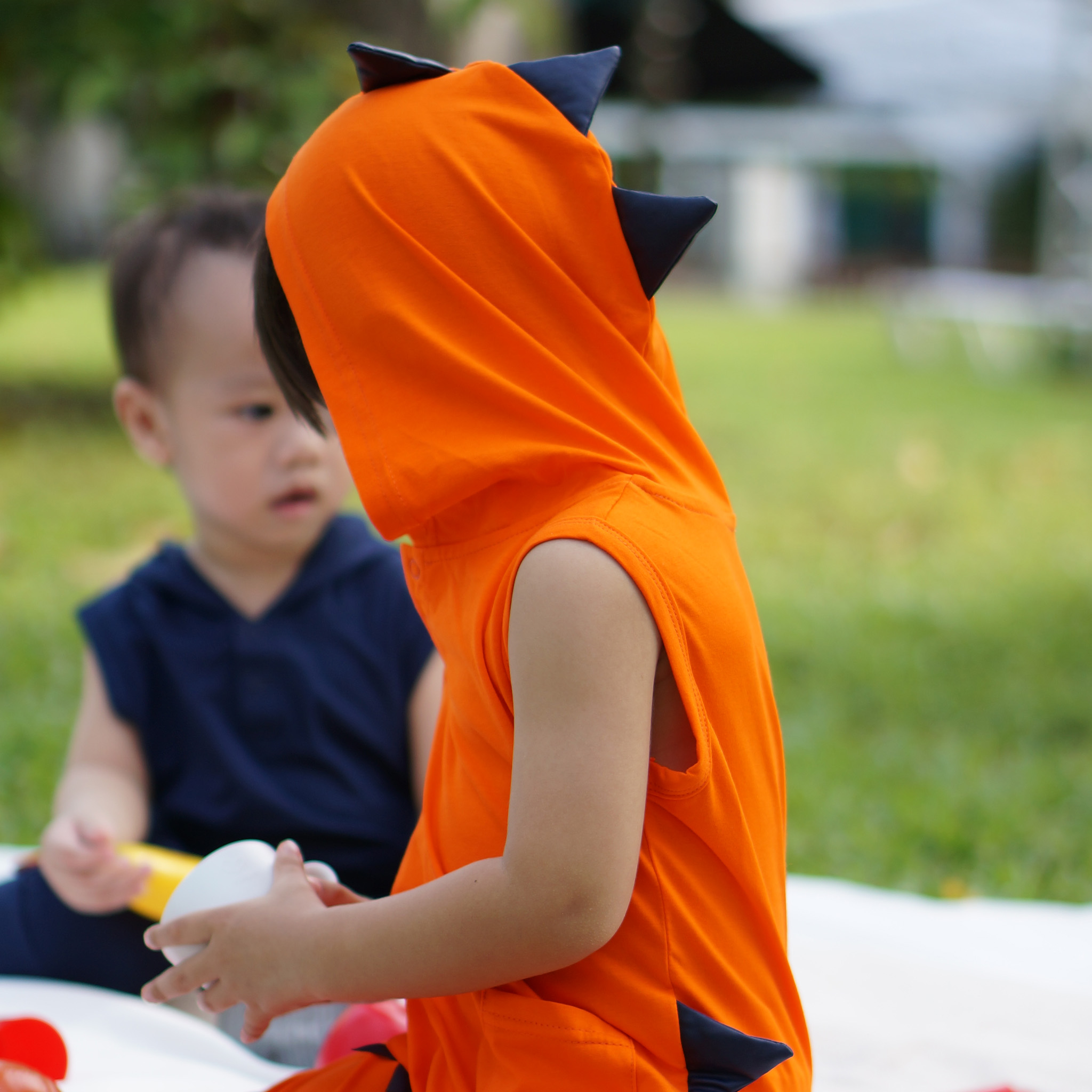 Anak & I Jacob Dino Jumpsuit - Orange